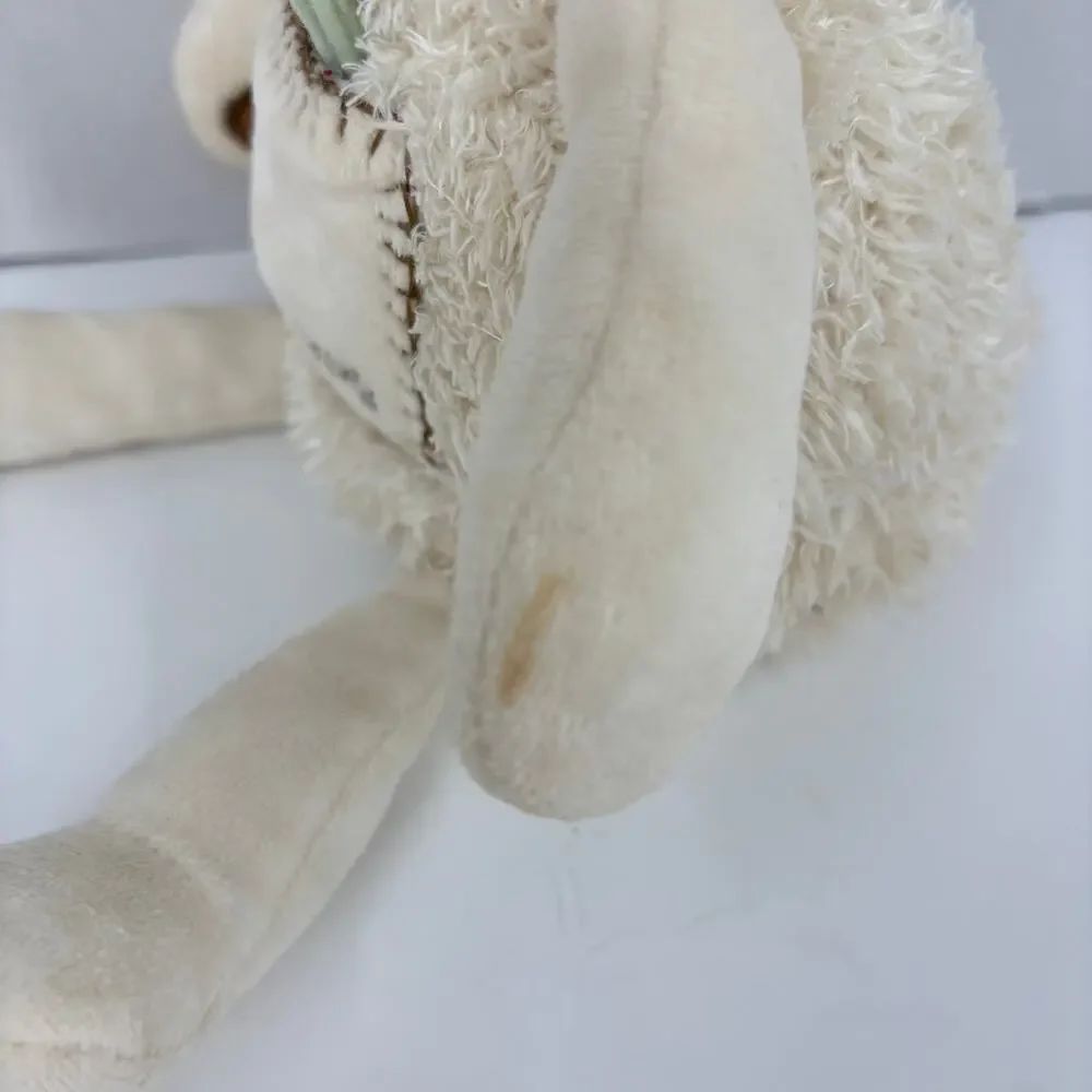 Eden Lucy Lily Lamb Cream Hug Pocket Plush Baby Toy Stuffed Animal 12 Inch
